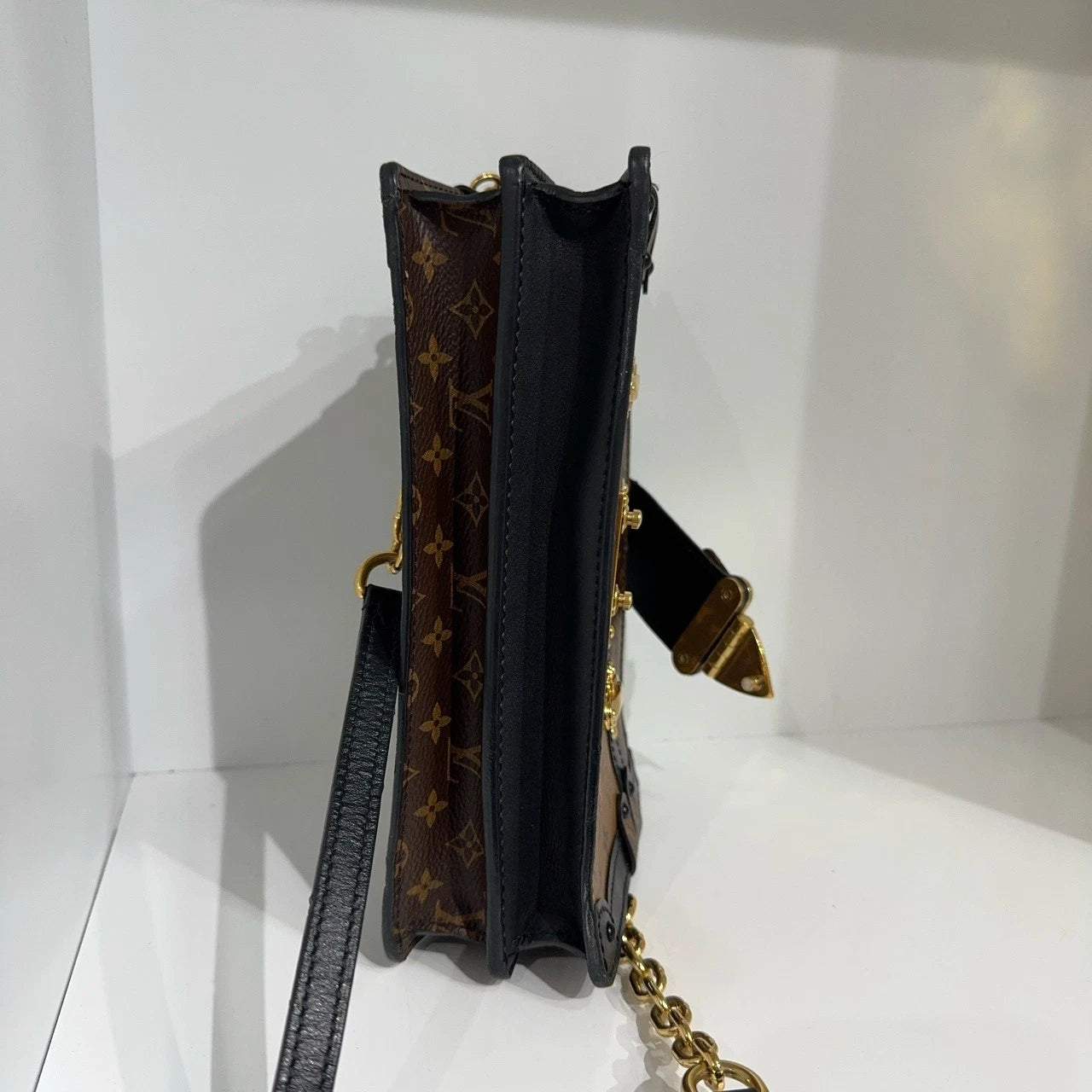 Louis Vuitton Monogram Canvas Trunk Clutch Crossbody Bag For Women