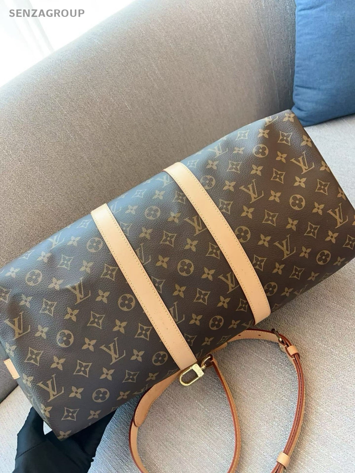 Louis Vuitton Keepall 45 Monogram 2WAY Shoulder Handbag Crossbody Brown