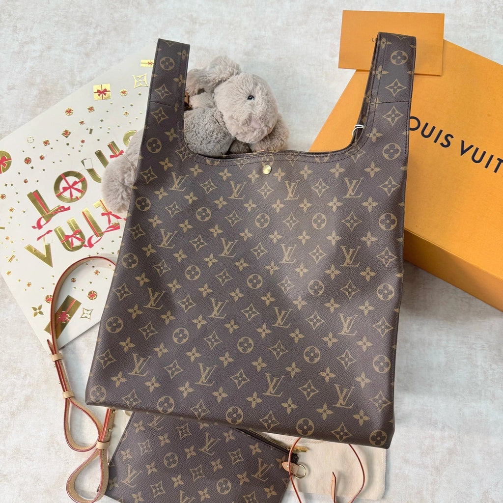New Louis Vuitton Canvas Atlantis GM Large Bucket Bag For Women