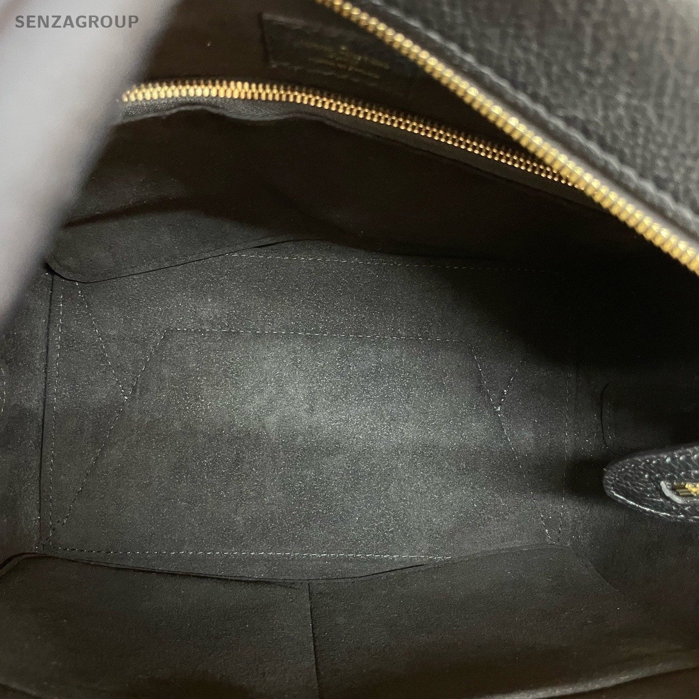 Louis Vuitton Calfskin Tote Handle bag Crossbody Black Gold Women Classic