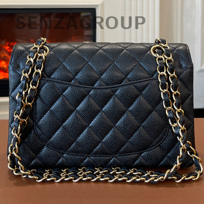 Chanel Classic Flap Small Black Caviar Quilted Chain Shoulder Bag
