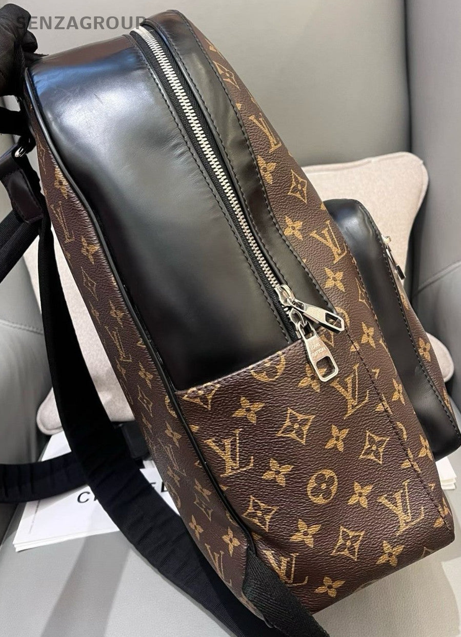 Louis Vuitton Josh Monogram Backpack Brown Silver Unisex Adults Classic Designer