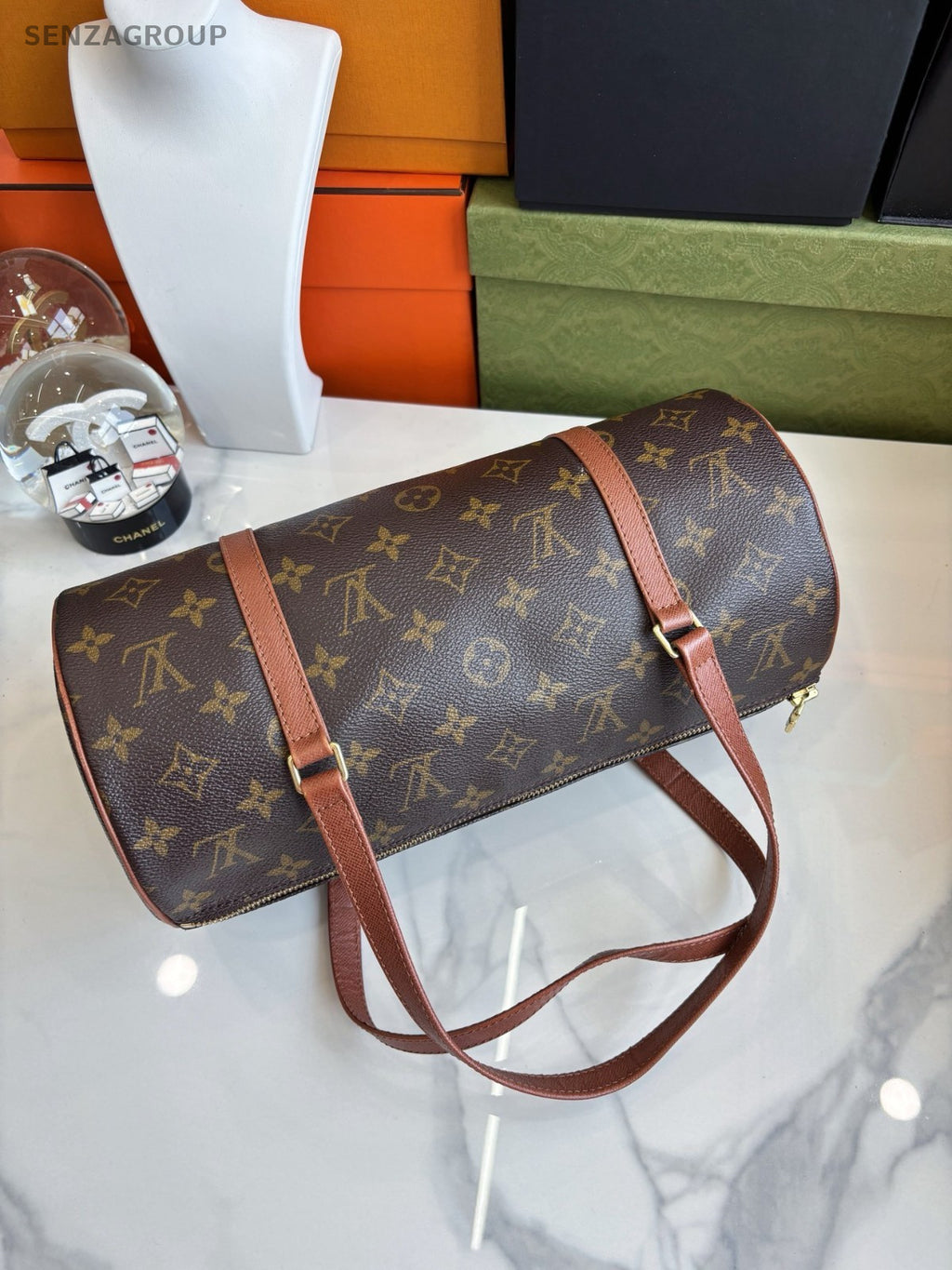 Louis Vuitton Monogram Papillon 30 Handbag Vintage