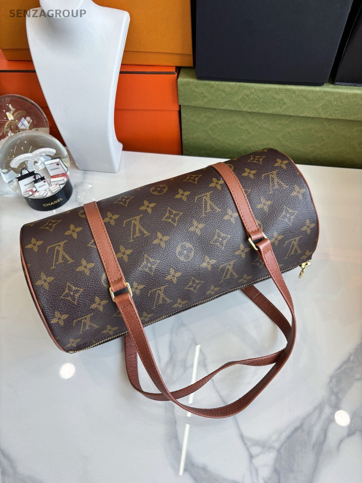 Louis Vuitton Monogram Papillon 30 Handbag Vintage