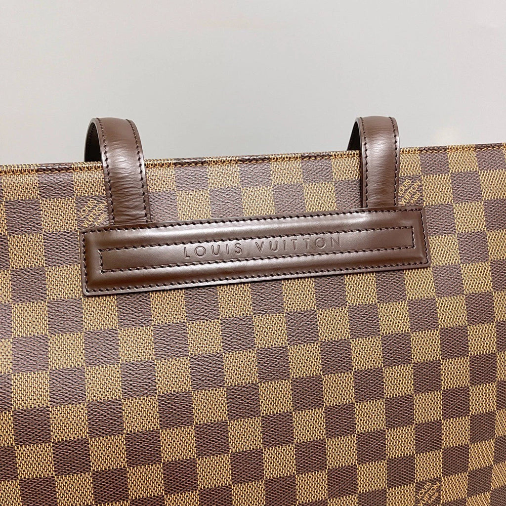 Authentic Louis Vuitton Parioli Damier Ebene Shoulder Bag Brown
