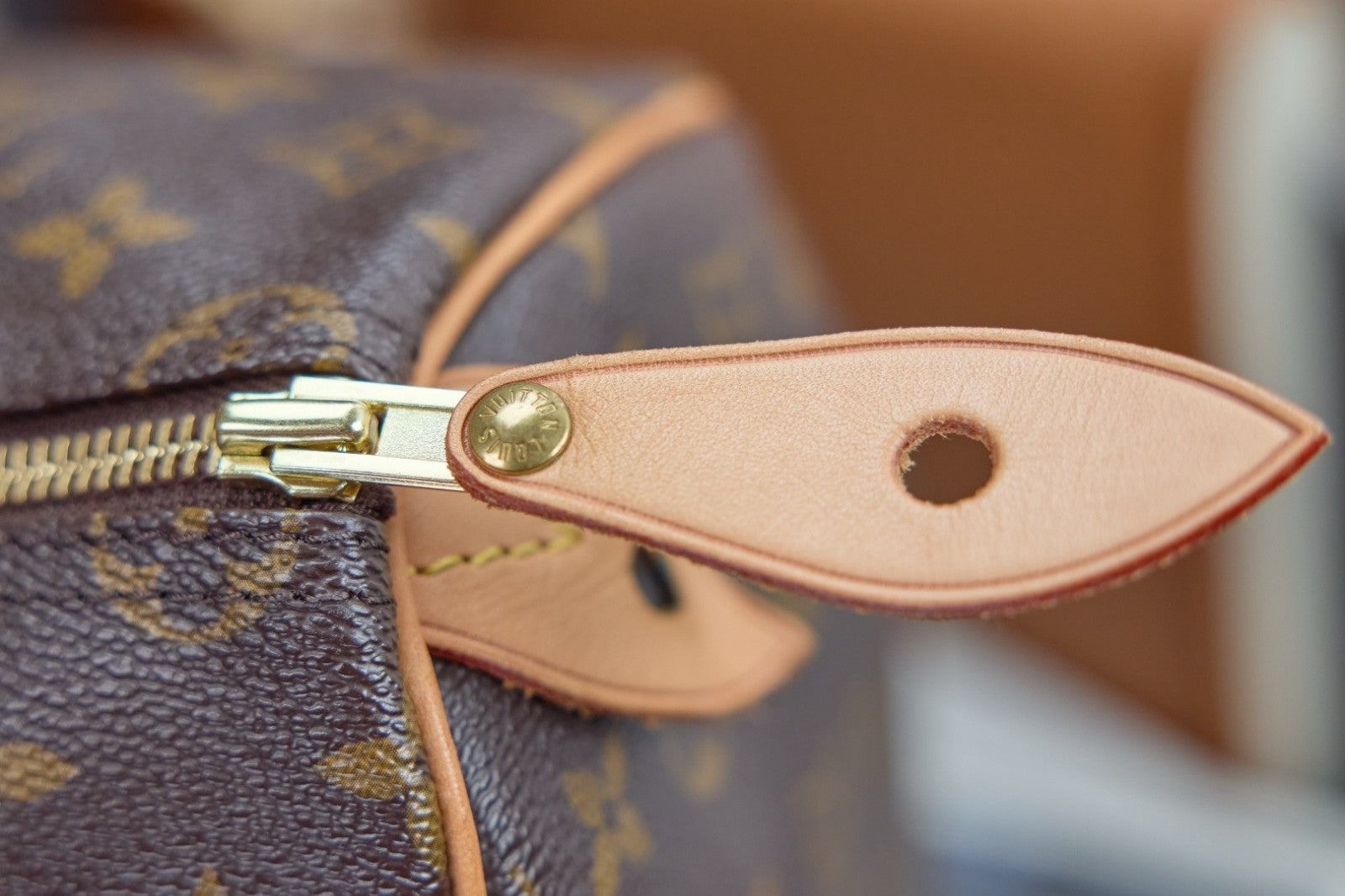 Louis Vuitton Speedy35 Monogram Top Handle Handbag Women Brown