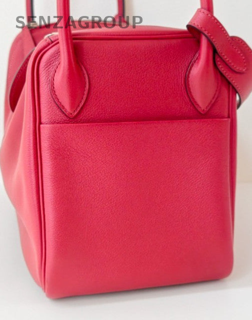 Hermes Lindy30 Shoulder Bag Red Used Women Classic Designer