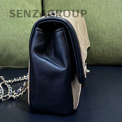 Chanel Classic Flap Beige Gold Hardware Chain Shoulder Crossbody Bag