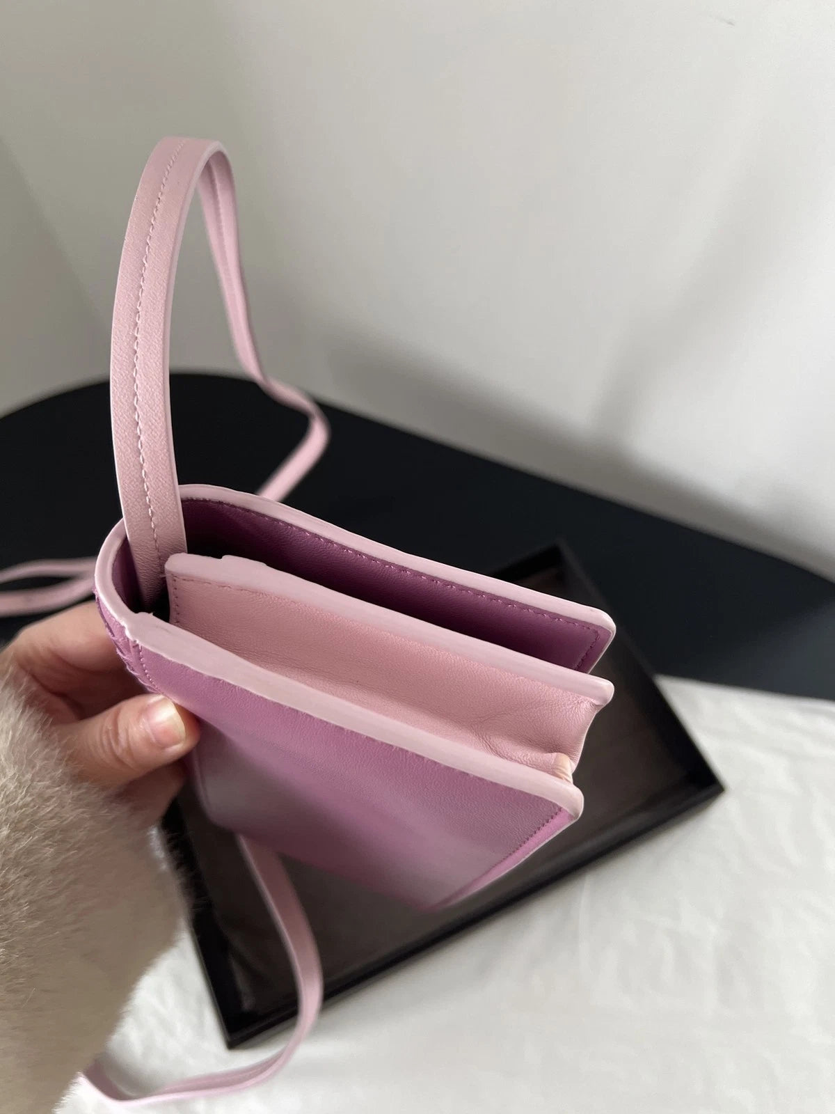 Bottega Veneta WOC Intrecciato Pink Purple 2-Way Shoulder Bag Crossbody