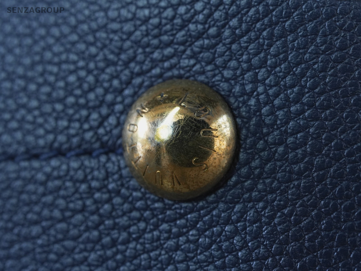 Louis Vuitton Monogram Empreinte Hobo Blue Top Handle 2WAY Shoulder bag