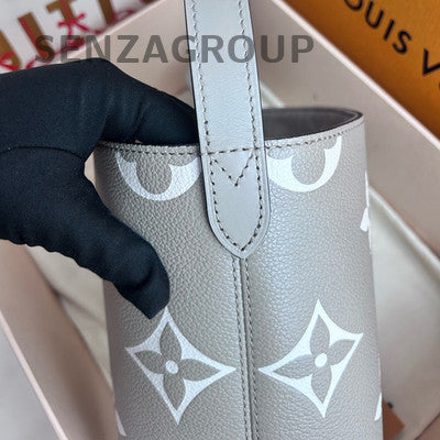 Louis Vuitton All In BB Grey Gold Monogram Handbag - Classic Women's Fashion