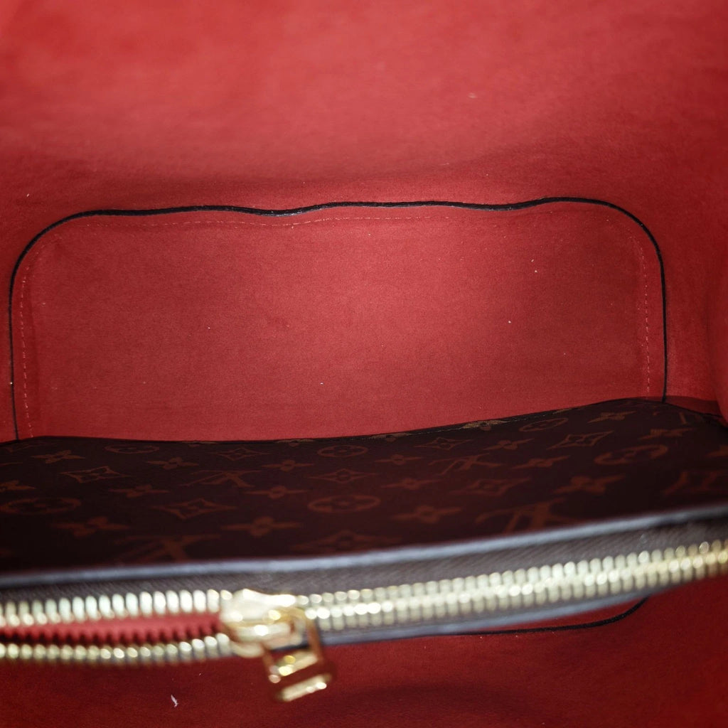 Louis Vuitton LV Neonoe Monogram Canvas Medium Red Bucket Bag For Women