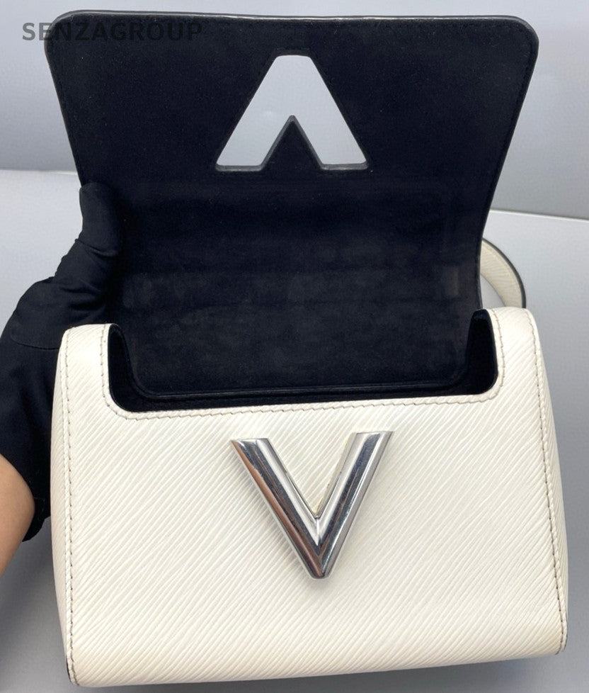 Louis Vuitton Twist PM Chain Strap Epi Leather Shoulder bag Cream White Women