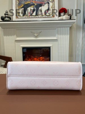 Louis Vuitton ONTHEGO EAST WEST Pink Gold Clasp Tote Bag