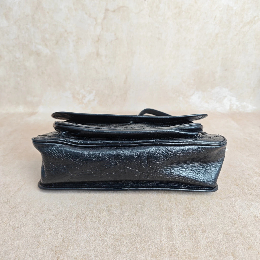 YSL Niki Medium soBlack Leather Crossbody Shoulder Bag For Women