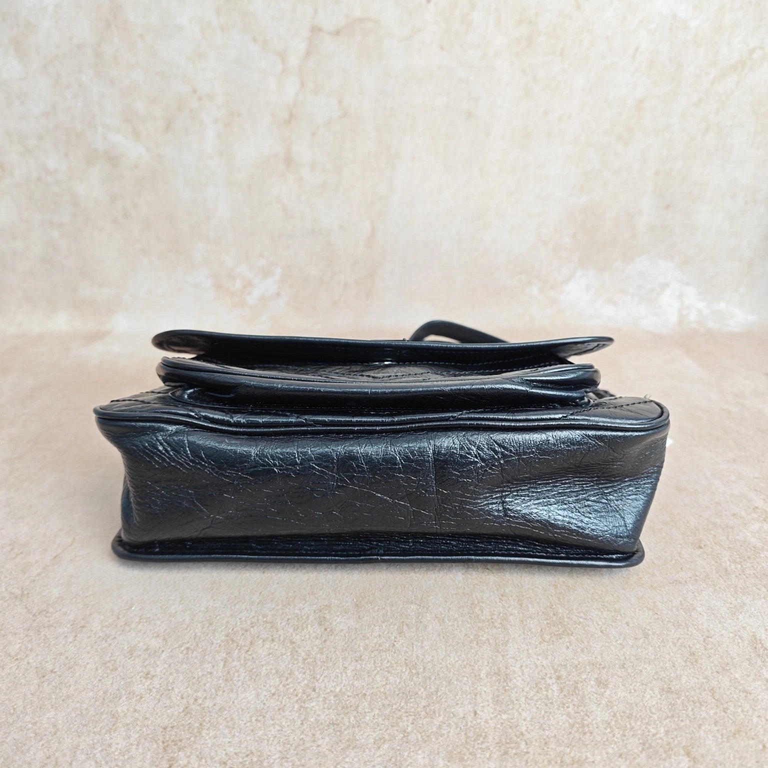 YSL Niki Medium soBlack Leather Crossbody Shoulder Bag For Women