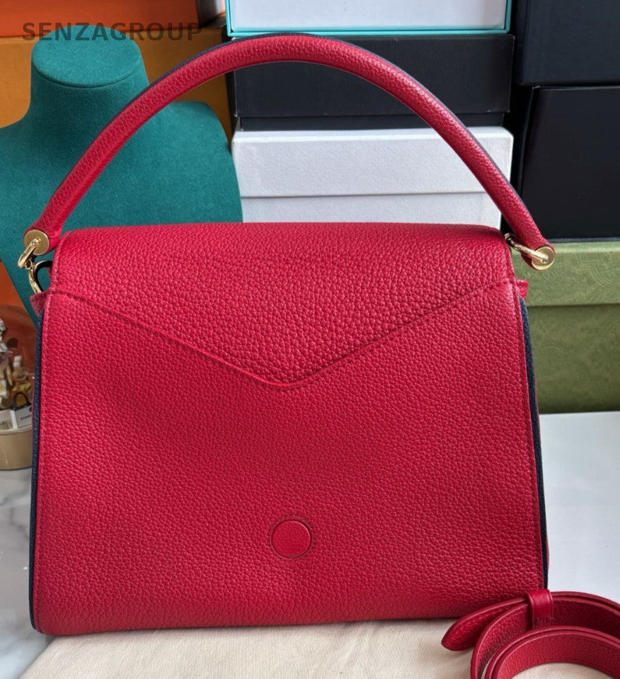 Louis Vuitton Double V Top Handle Monogram 2WAY Shoulder bag Red Women