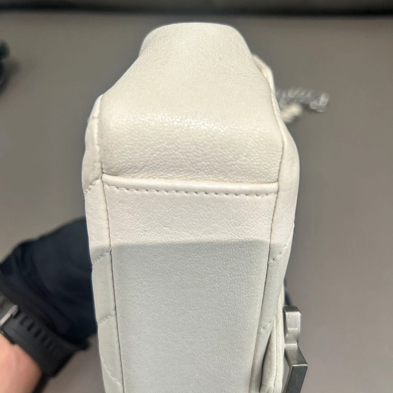 Excellent Saint Laurent Messenger Bag Mini Chain White Shoulder Bag Crossbody