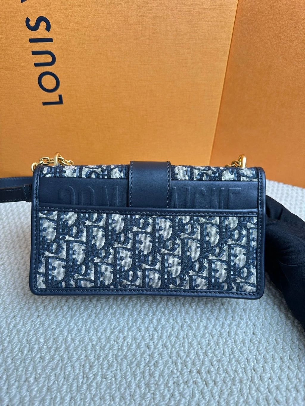 Dior Canvas Monogram Montaigne Small Shoulder Bag For Women