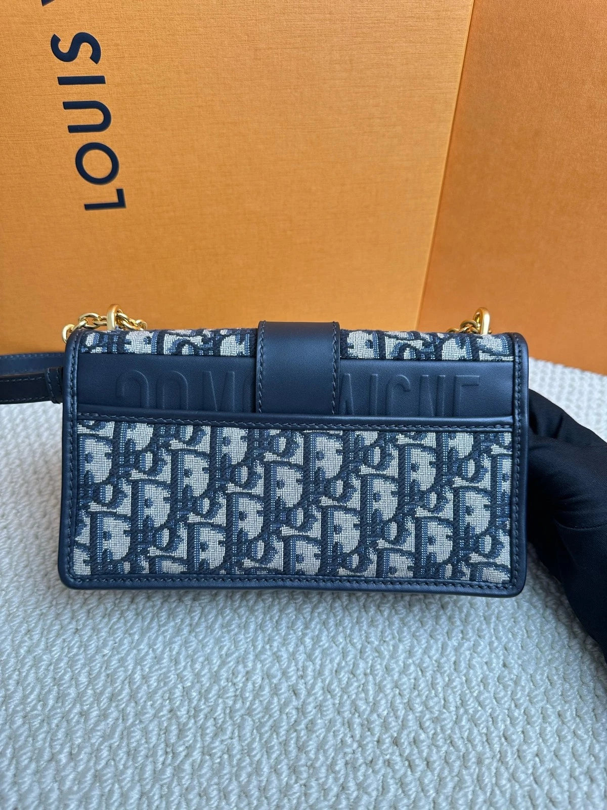 Dior Canvas Monogram Montaigne Small Shoulder Bag For Women