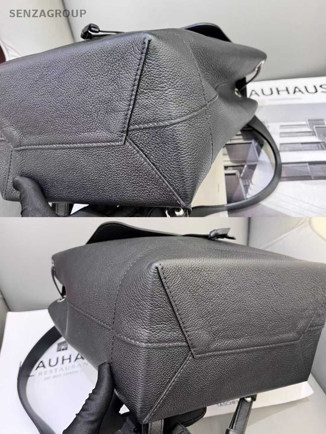 Louis Vuitton lockme Calfskin Backpack Shoulder Bag Black
