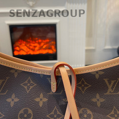 Louis Vuitton Monogram Carryall MM Tote Shoulder Bag Women's Classic