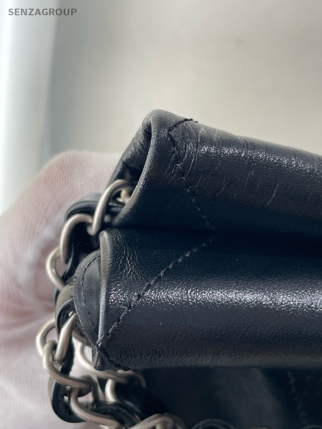 Chanel 22Bag Chain Shoulder Bag Crossbody Black Silver Women Classic