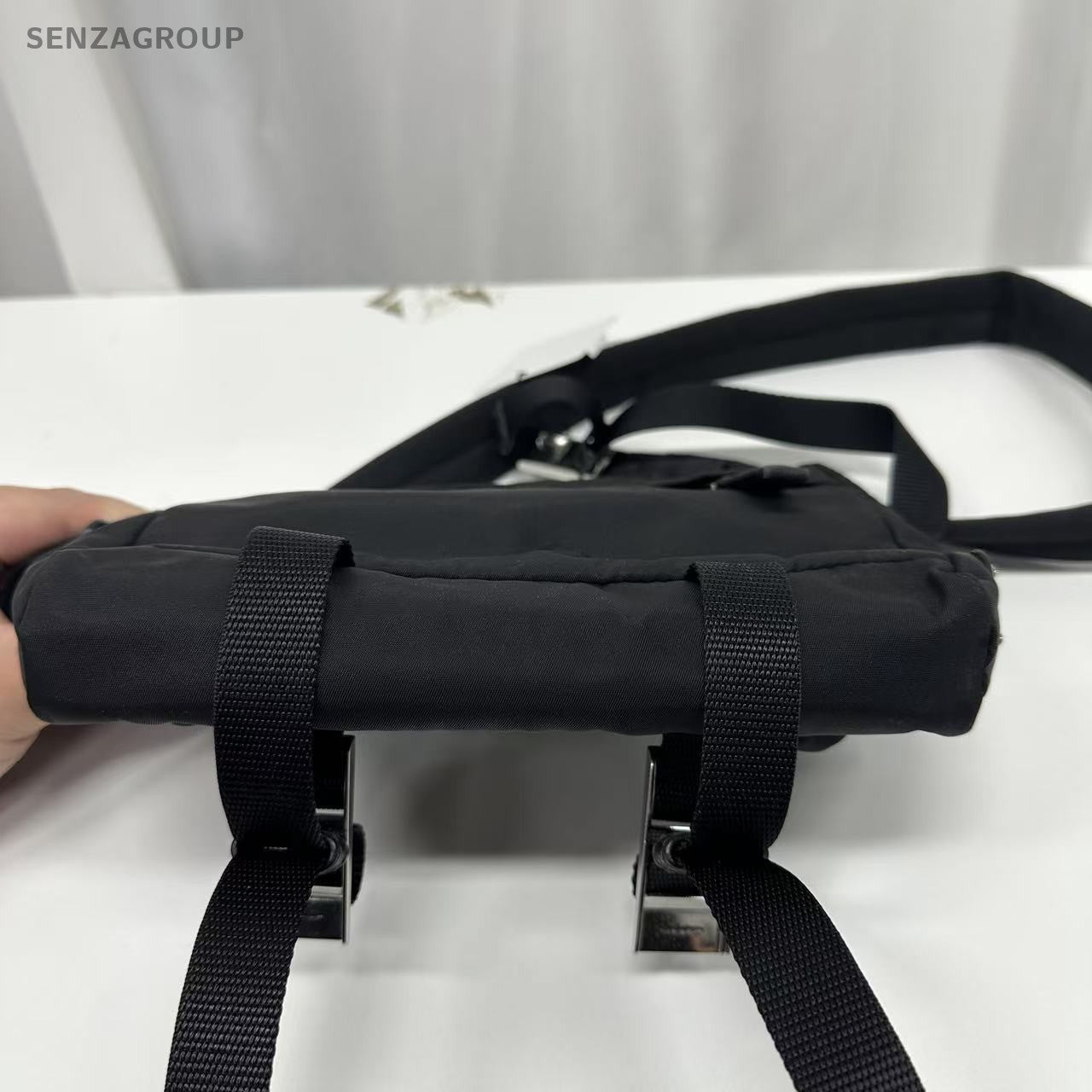 PRADA Nylon Black Silver Camera bag