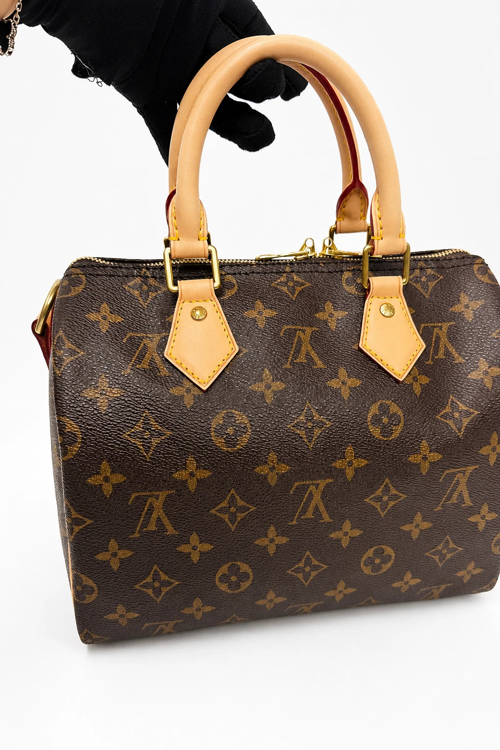 Louis Vuitton Speedy25 Monogram Canvas Handbag 2WAY Shoulder bag Crossbody