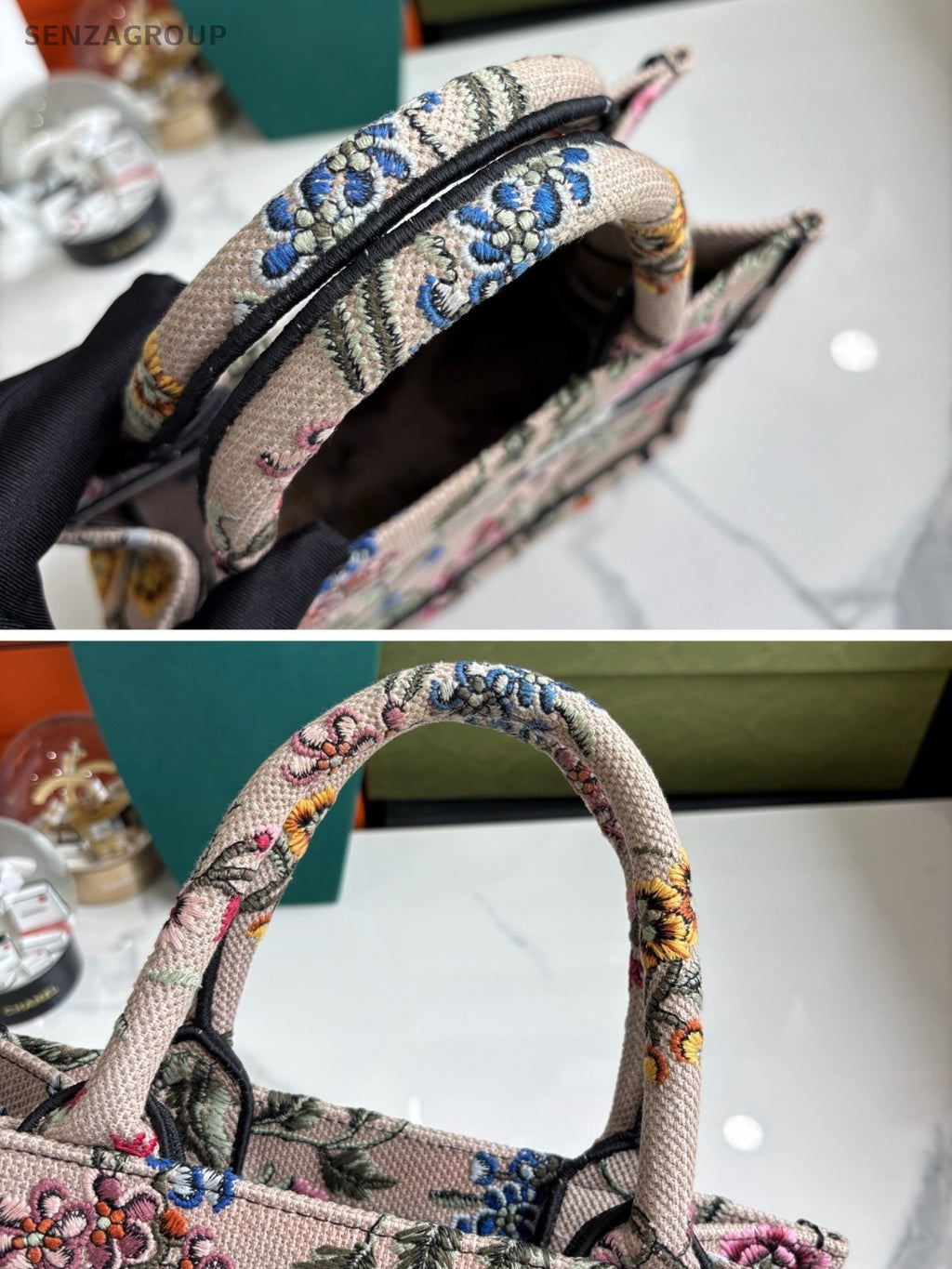 Christian Dior Book Tote PM Top Handle Handbag Women Multicolor