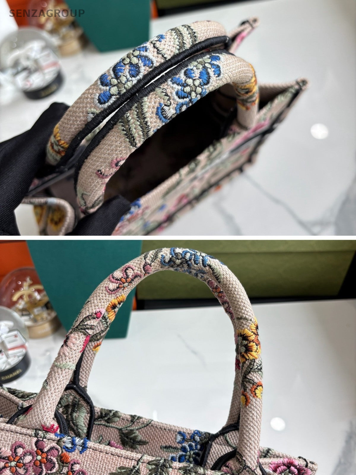 Christian Dior Book Tote PM Top Handle Handbag Women Multicolor