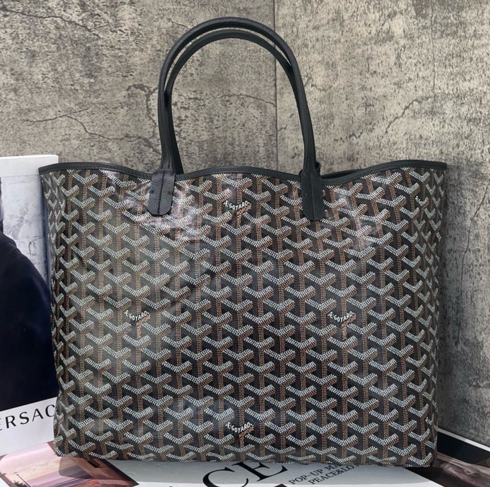Goyard Tote MM Shoulder Bag Black Women Classic Fashion