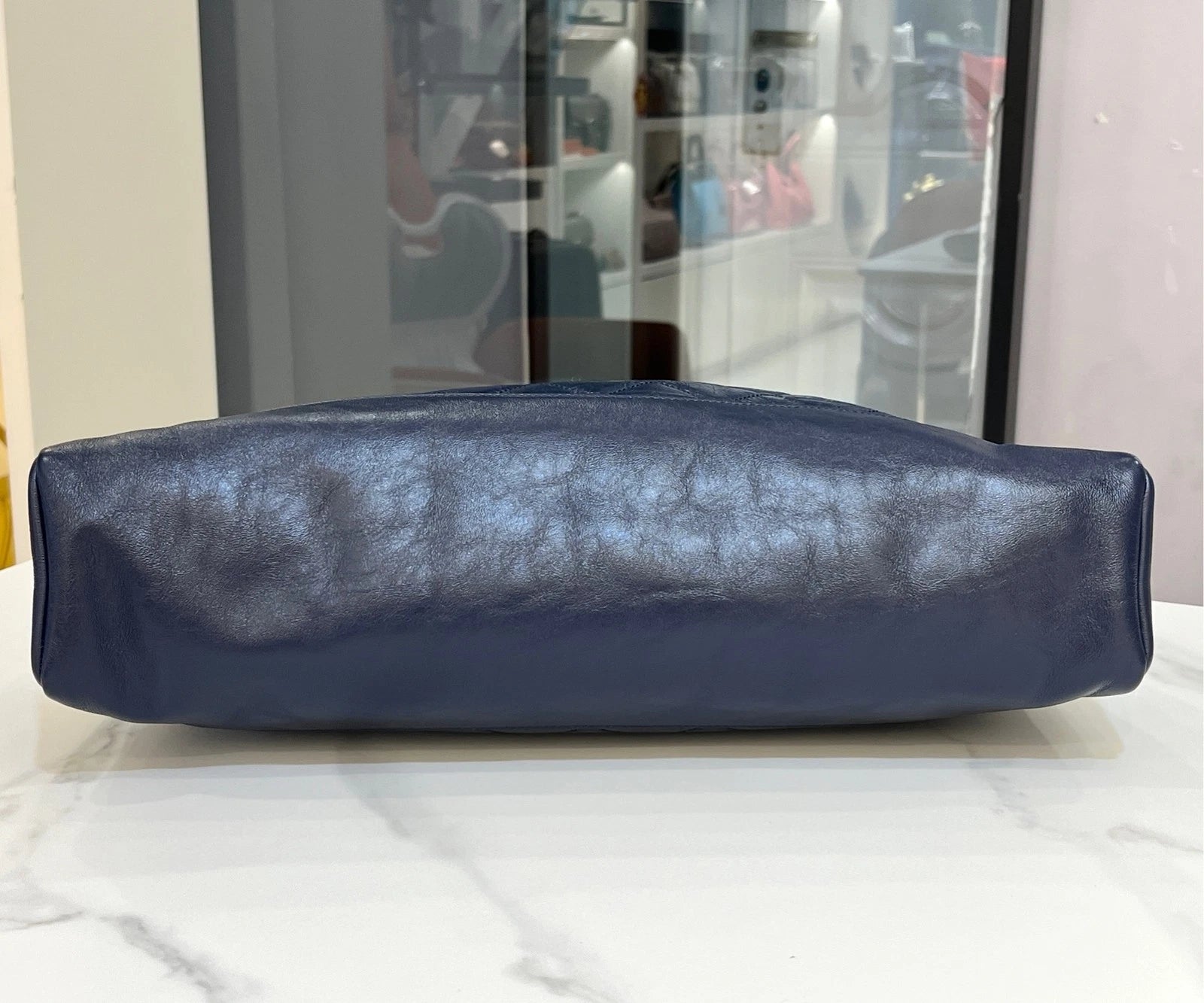 CHANEL 31Bag Large Navy Shoulder Bag For Women