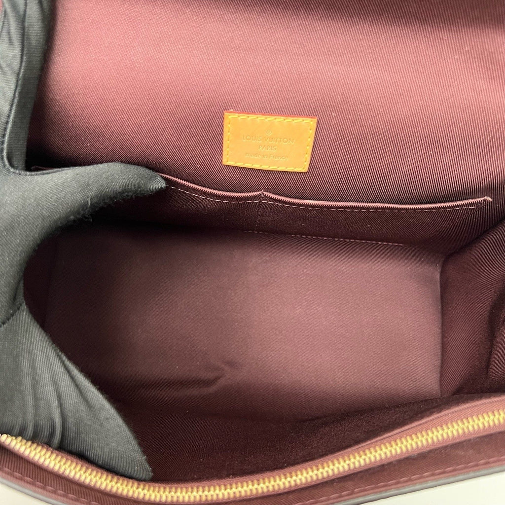 Louis Vuitton Cluny BB Monogram Top Handle Crossbody Brown Gold Women Classic