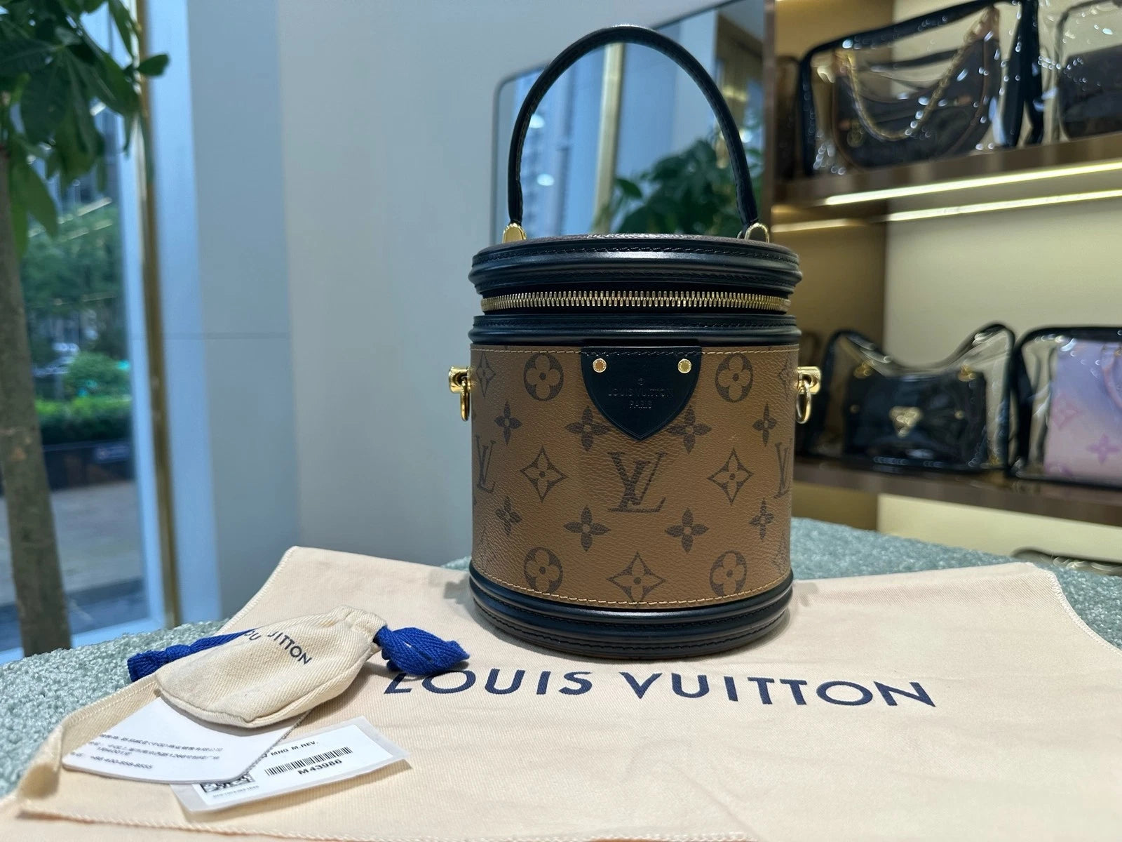 Pre-owned Louis Vuitton Canvas Bucket Bag For Women
