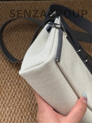 Hermès Mini Herbag 20 Black & White Shoulder Bag for Women
