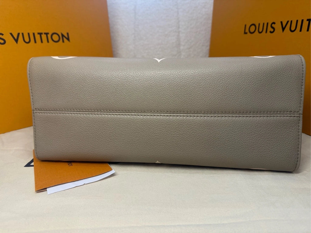 Louis Vuitton Onthego Medium Gray Tote Bag For Women
