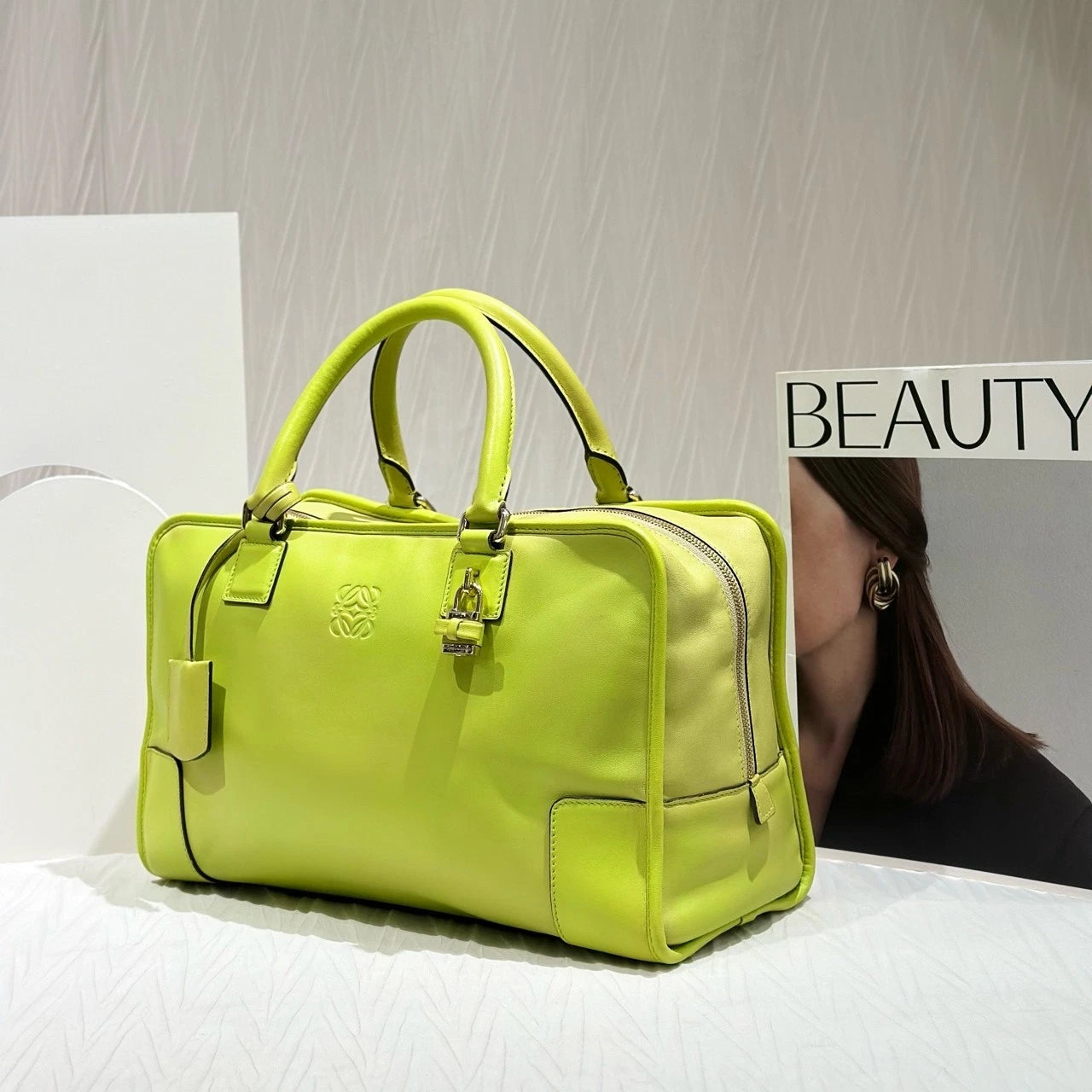 Loewe Amazona36 Leather Handbag For Women