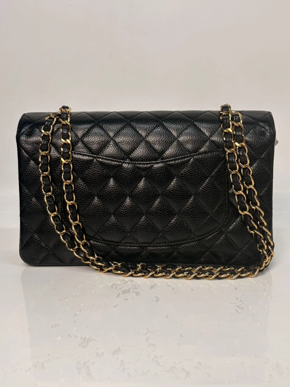 Sj0001 Chanel Cf Double Flap Golden Hardware Z Excellent