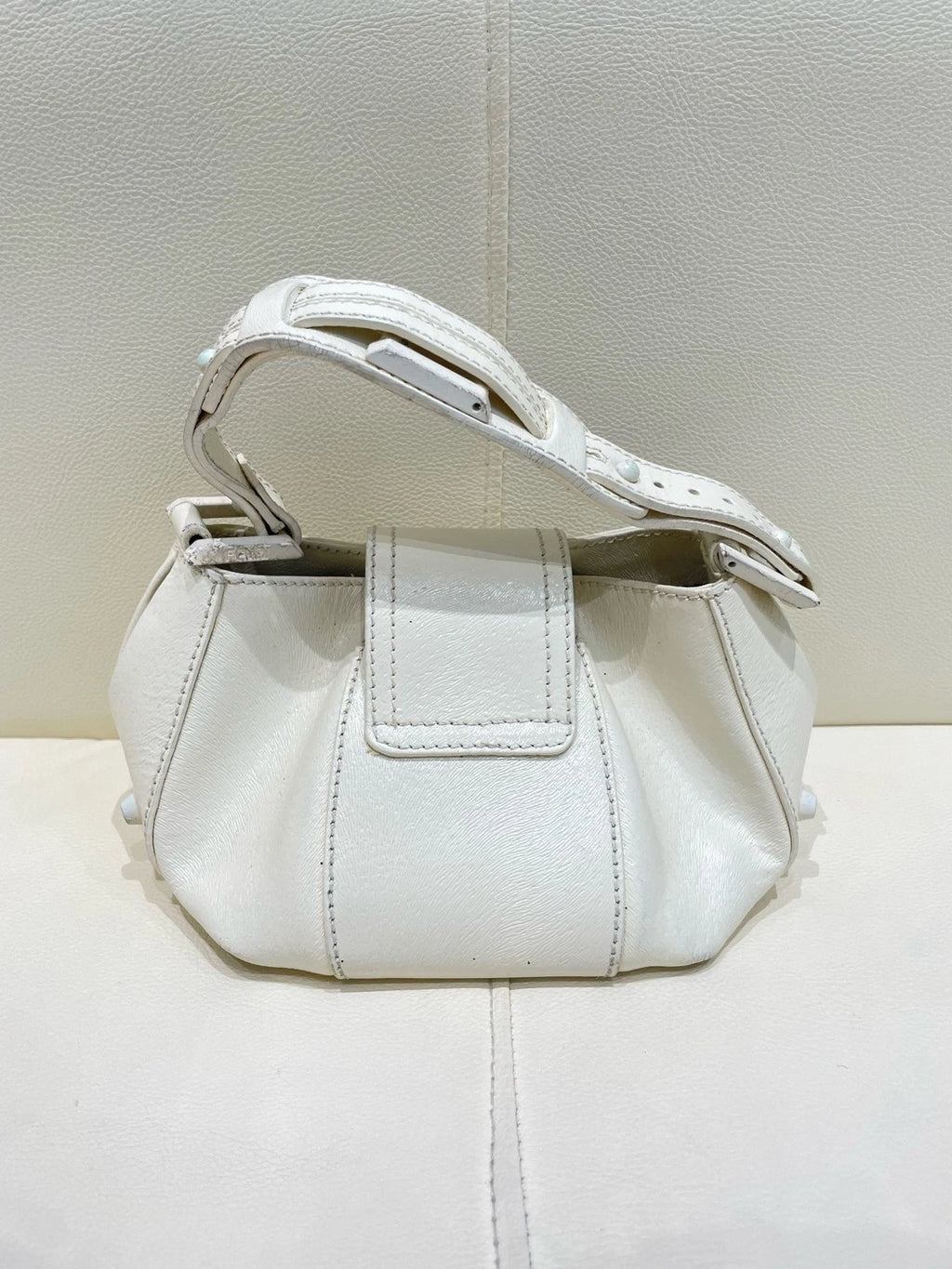 Fendi White Handbag Shoulder Bag White For Women