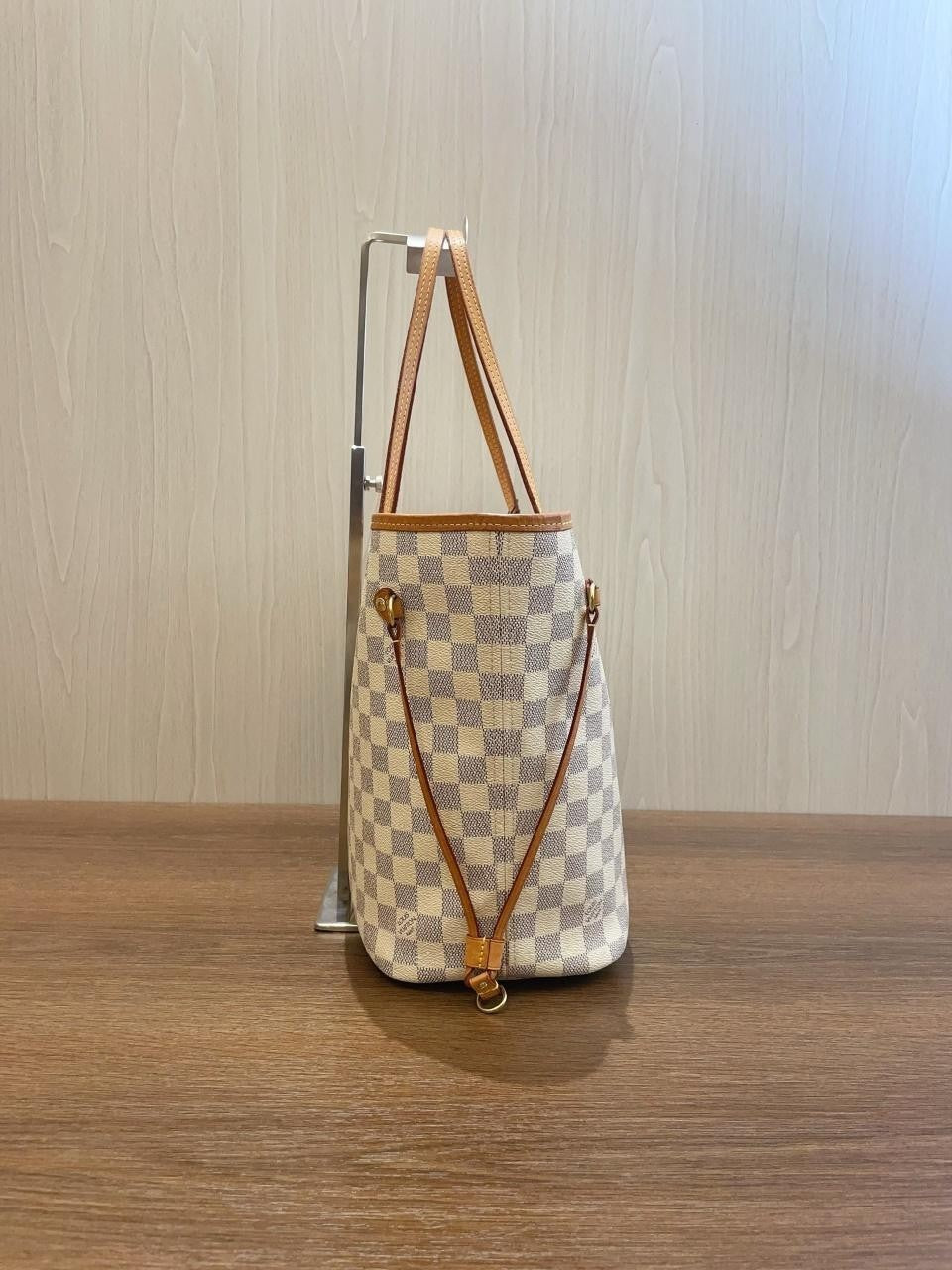 SJ0001 Neverfull MM white damier
