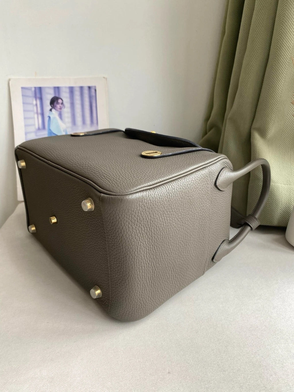 Hermes Togo Leather Lindy30 Shoulder Handbag For Women