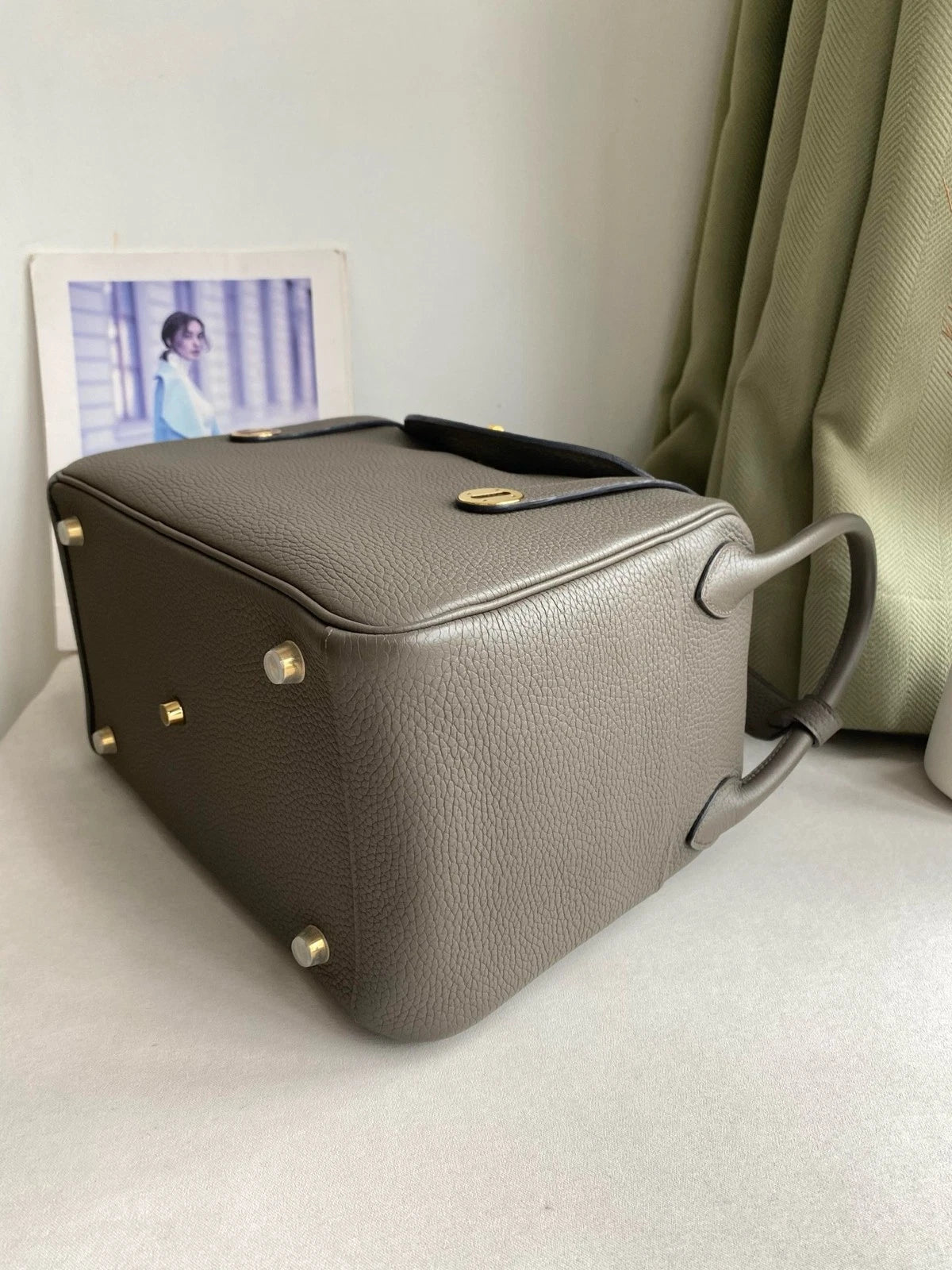 Hermes Togo Leather Lindy30 Shoulder Handbag For Women