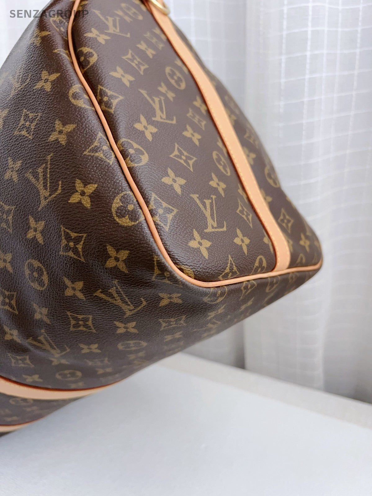 LouisVuitton Keepall 55 Monogram Shoulder Crossbody Bag Brown Travel bag