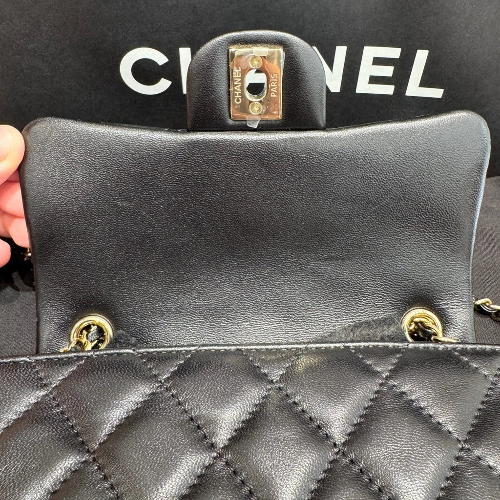 CHANEL Mini Flap Quilted Lambskin Chain Shoulder Crossbody For Women