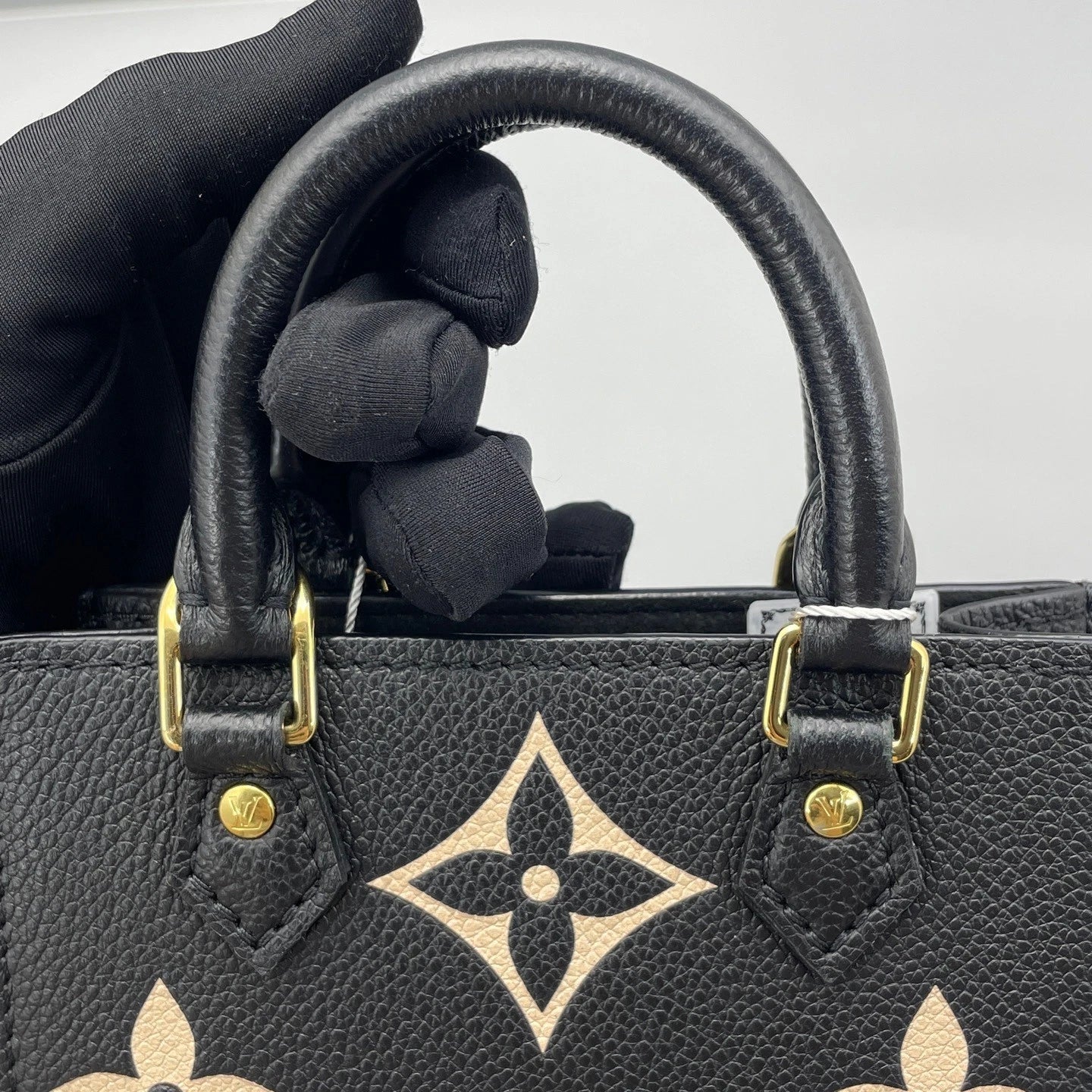 Louis Vuitton Black Leather Mini Top Handle Bag For Women