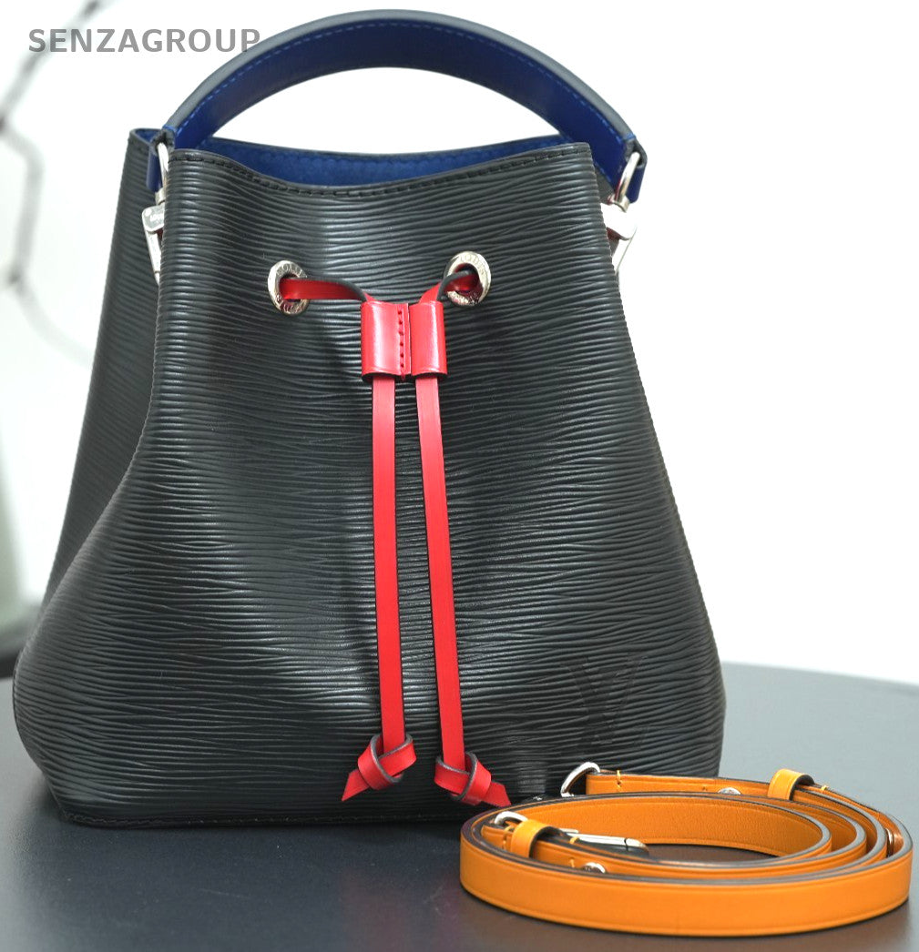 Louis Vuitton Epi Leather Black Red Bucket bag Crossbody