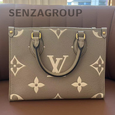 Louis Vuitton OnTheGo MM Grey Monogram Tote Bag - Classic Women's Handbag