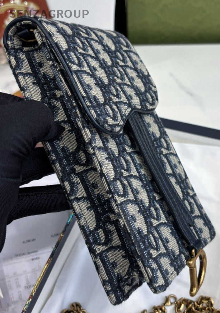 Christian Dior Saddle bag mini Monogram Classic Crossbody bag Chain Strap