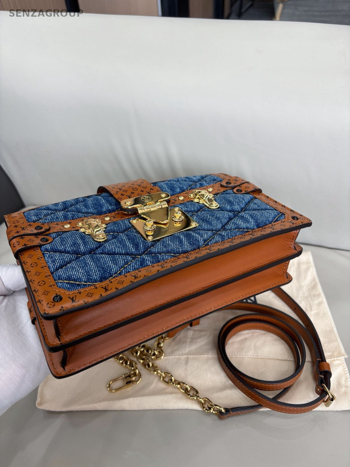 Louis Vuitton Trunk Clutch Limited Edition Chain Shoulder bag Crossbody Women